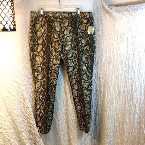 Michael Kors NWOT "Snake Print" Pants Size 16 - Picture 1 of 10